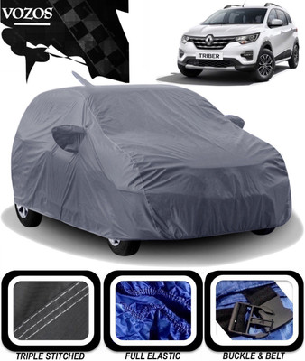 VOZOS Car Cover For Renault Triber (With Mirror Pockets)(Grey)