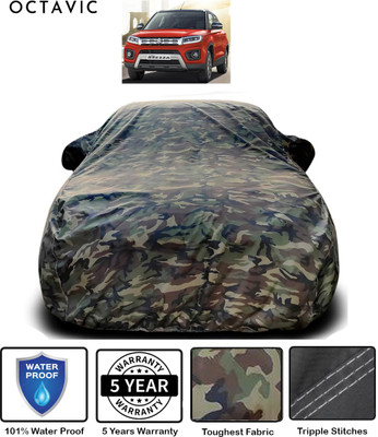 octavic Car Cover For Maruti Suzuki Vitara Brezza (With Mirror Pockets)(Green)