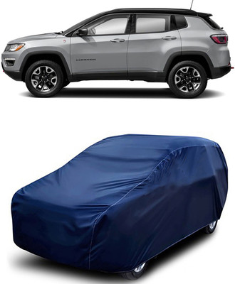 MoTRoX Car Cover For Jeep Compass (Without Mirror Pockets)(Blue)