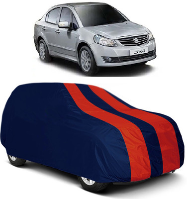 MoTRoX Car Cover For Maruti Suzuki SX4 (Without Mirror Pockets)(Red, Blue)