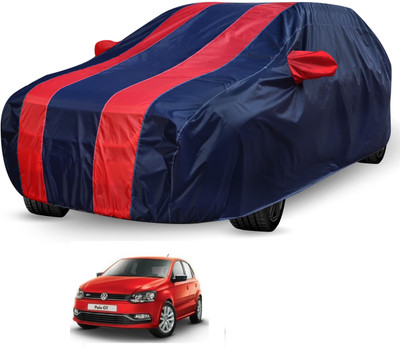 Auto Hub Car Cover For Volkswagen Polo GT (Without Mirror Pockets)(Black, Red)