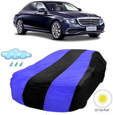 AutoTiger Car Cover For Mercedes Benz E-Class (With Mirror Pockets)(Black, Blue)