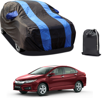 CODOKI Car Cover For Honda City i-Vtec (With Mirror Pockets)(Blue)