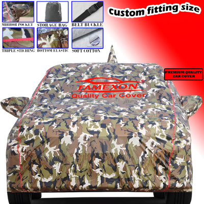 FAMEXON Car Cover For Honda Amaze (With Mirror Pockets)(Multicolor)