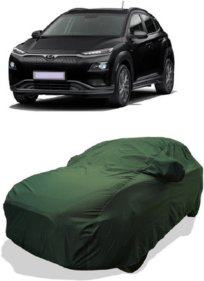 Coxtor Car Cover For Hyundai Kona Electric Premium Electric (With Mirror Pockets)(Green)