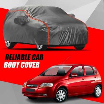 SMIKERS Car Cover For Chevrolet Aveo U-VA (With Mirror Pockets)(Multicolor)