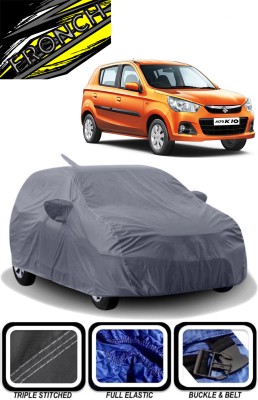 FRONCH Car Cover For Maruti Suzuki Alto K10 (With Mirror Pockets)(Grey)