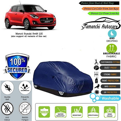 Tamanchi Autocare Car Cover For Maruti Suzuki Swift LXI(Blue)