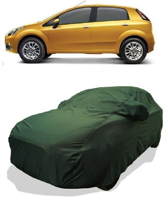 QLAX Car Cover For Maruti Punto EVO 1.3 Sportivo (With Mirror Pockets)(Green)
