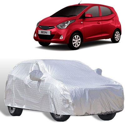 Ng Group Car Cover For Hyundai Eon (With Mirror Pockets)(Silver)