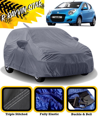 R Rayvin Star Car Cover For Maruti Suzuki A-Star (With Mirror Pockets)(Grey)