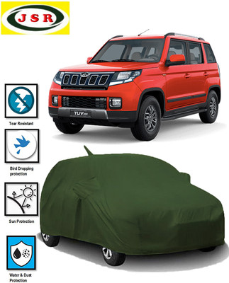 J S R Car Cover For Mahindra TUV300 (With Mirror Pockets)(Green)
