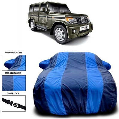 ANTHUB Car Cover For Mahindra Bolero (With Mirror Pockets)(Blue)