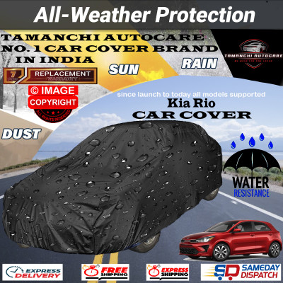 Tamanchi Autocare Car Cover For Kia Rio(Black)