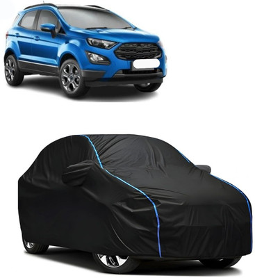 Autohaux Car Cover For Ford Ecosport (With Mirror Pockets)(Black, Blue)