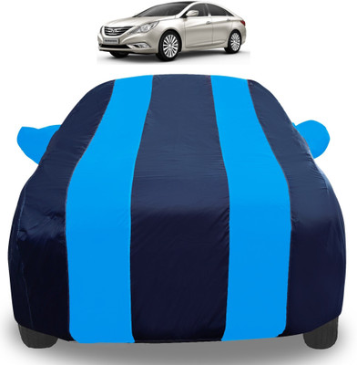 Amanzo Car Cover For Hyundai Sonata (With Mirror Pockets)(Blue)