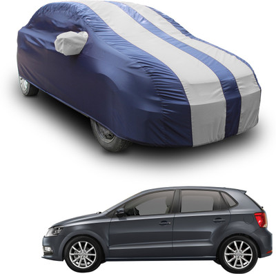 SS FOR YOUR SMART NEEDS Car Cover For Volkswagen Polo GT (With Mirror Pockets)(White, Blue)