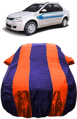 Wegather Car Cover For Mahindra E Verito D2 (With Mirror Pockets)(Orange)