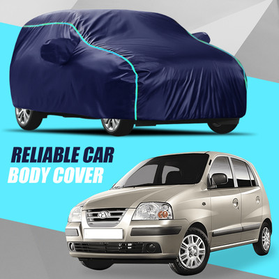 AXLOZ Car Cover For Hyundai Santro Xing (With Mirror Pockets)(Multicolor)