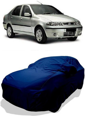 QLAX Car Cover For Maruti Siena (With Mirror Pockets)(Blue)