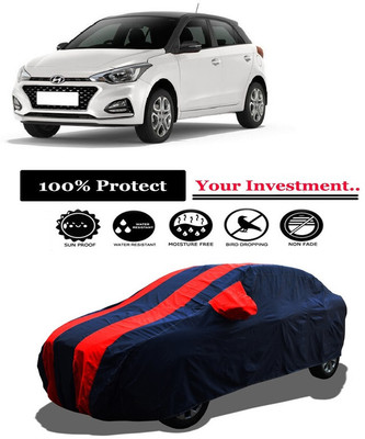Amexride Car Cover For Hyundai Elite i20 Sportz Plus CVT Petrol (With Mirror Pockets)(Red)