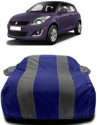 Autoprime Car Cover For Maruti Suzuki Swift LDI Optional (With Mirror Pockets)(Grey, Blue)