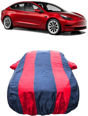 Wegather Car Cover For Tesla MODEL 3 (With Mirror Pockets)(Red)