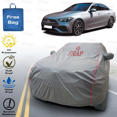 Frap Car Cover For Mercedes Benz C200 (With Mirror Pockets)(Grey, Red)