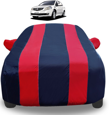Auto Hub Car Cover For Maruti SX4 (With Mirror Pockets)(Red)
