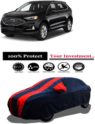 Amexride Car Cover For Ford Edge Titanium (With Mirror Pockets)(Red)