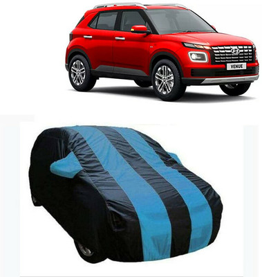 RRZ Car Cover For Hyundai Venue (With Mirror Pockets)(Black, Blue, For 2020 Models)