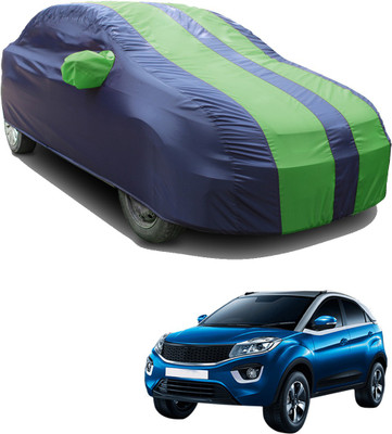 SS FOR YOUR SMART NEEDS Car Cover For Tata Nexon (With Mirror Pockets)(Green, Blue)