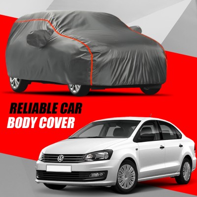 ANTIRO Car Cover For Volkswagen Vento (With Mirror Pockets)(Multicolor)