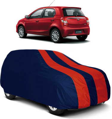 MoTRoX Car Cover For Toyota Etios Liva (Without Mirror Pockets)(Red, Blue)