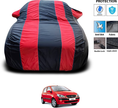 PAGORA Car Cover For Hyundai Getz Prime (With Mirror Pockets)(Red)