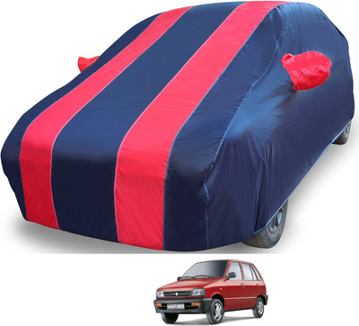 MOCKHE Car Cover For Maruti 800 (With Mirror Pockets)(Red)
