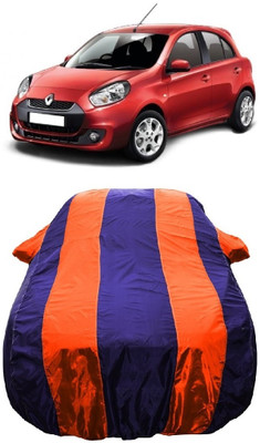 Wegather Car Cover For Renault Pulse (With Mirror Pockets)(Orange)
