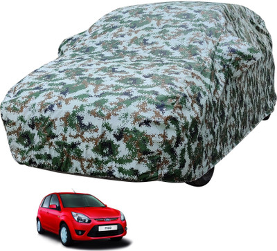 Auto Hub Car Cover For Ford Figo (With Mirror Pockets)(Multicolor)