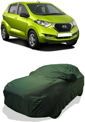 Coxtor Car Cover For Datsun Redi GO 1.0 S (With Mirror Pockets)(Green)
