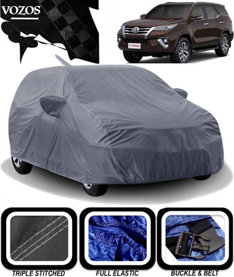 VOZOS Car Cover For Toyota Fortuner (With Mirror Pockets)(Grey)