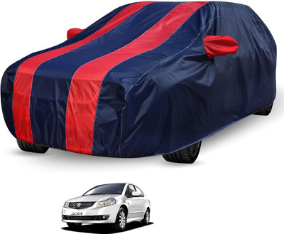 Auto Hub Car Cover For Maruti Suzuki SX4 (Without Mirror Pockets)(Black, Red)