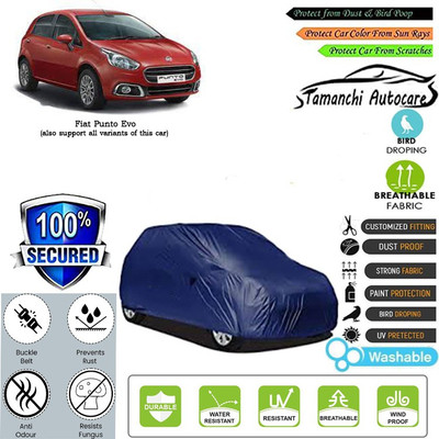 Tamanchi Autocare Car Cover For Fiat Punto Evo(Blue)