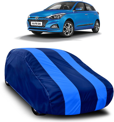 MoTRoX Car Cover For Hyundai Elite i20 (Without Mirror Pockets)(Blue, Blue)