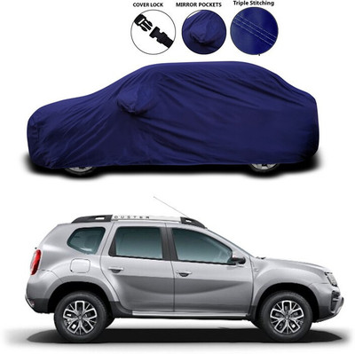 GOSHIV-car and bike accessories Car Cover For Renault Duster (With Mirror Pockets)(Blue)