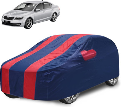 Caronix Car Cover For Skoda Octavia (With Mirror Pockets)(Red)