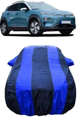 Wegather Car Cover For Hyundai Kona Electric Premium Dual Tone Electric (With Mirror Pockets)(Blue)