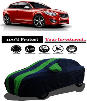 Amexride Car Cover For Volvo C30 D5 (With Mirror Pockets)(Green)
