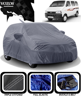 VOZOS Car Cover For Maruti Suzuki Eeco (With Mirror Pockets)(Grey)
