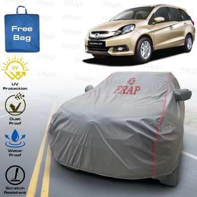 Frap Car Cover For Honda Mobilio, Mobilio E i DTEC, Mobilio S i VTEC (With Mirror Pockets)(Grey, Red)