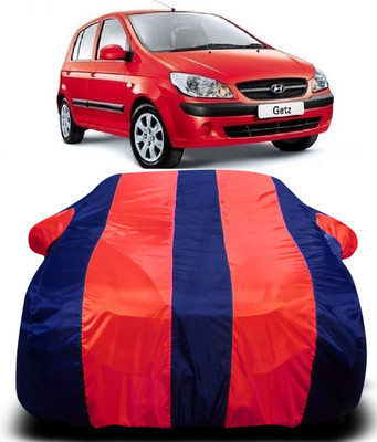 R Rayvin Star Car Cover For Hyundai Getz Prime (With Mirror Pockets)(Multicolor)